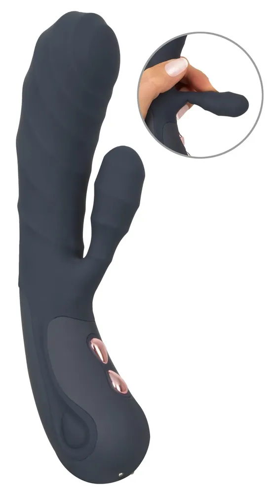 Rabbitvibrator „Oh!“ mit Stimulationsrillen Rabbitvibrator „Oh!“ mit Stimulationsrillen