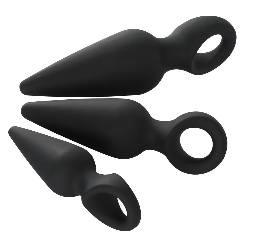 3-teiliges Analplug-Set 3-teiliges Analplug-Set