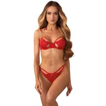 Dessous-Set „Matildea“ mit Bügel-BH & Ouvert-String Dessous-Set „Matildea“ mit Bügel-BH & Ouvert-String