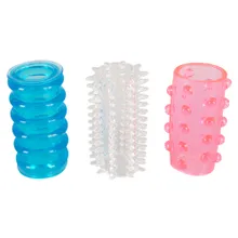 Penismanschetten „Tokio Cockrings“ mit Rillen und Noppen Penismanschetten „Tokio Cockrings“ mit Rillen und Noppen