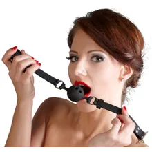 Knebel S mit Luftlöchern, aus Silikon Knebel S mit Luftlöchern, aus Silikon