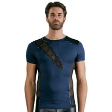 Shirt aus elastischer Mikrofaser und Powernet Shirt aus elastischer Mikrofaser und Powernet