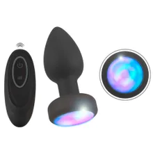 Analvibrator „RC Flashing Butt Plug“ mit flackerndem LED-Licht Analvibrator „RC Flashing Butt Plug“ mit flackerndem LED-Licht