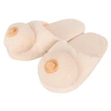 Hausschuhe „Plüsch-Busen“, passend bis Gr. 44 Hausschuhe „Plüsch-Busen“, passend bis Gr. 44