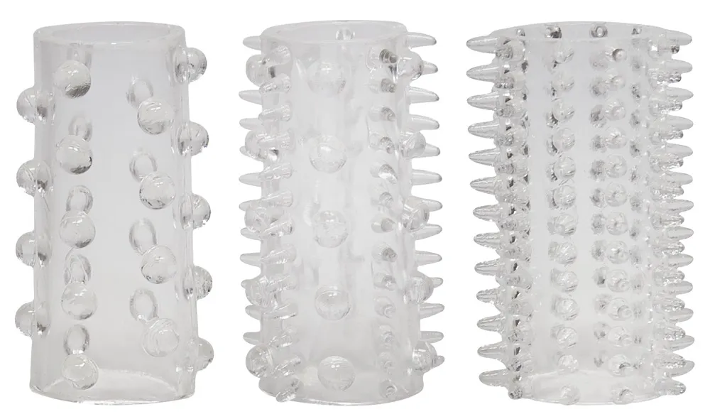 3-teiliges Penismanschetten-Set „Sleeve Set“ 3-teiliges Penismanschetten-Set „Sleeve Set“