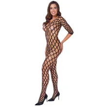 Ouvert-Catsuit im Loch-Design Ouvert-Catsuit im Loch-Design