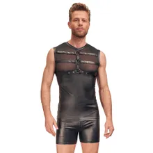 Top aus elastischem Powernet und trendigem Mattlook Top aus elastischem Powernet und trendigem Mattlook