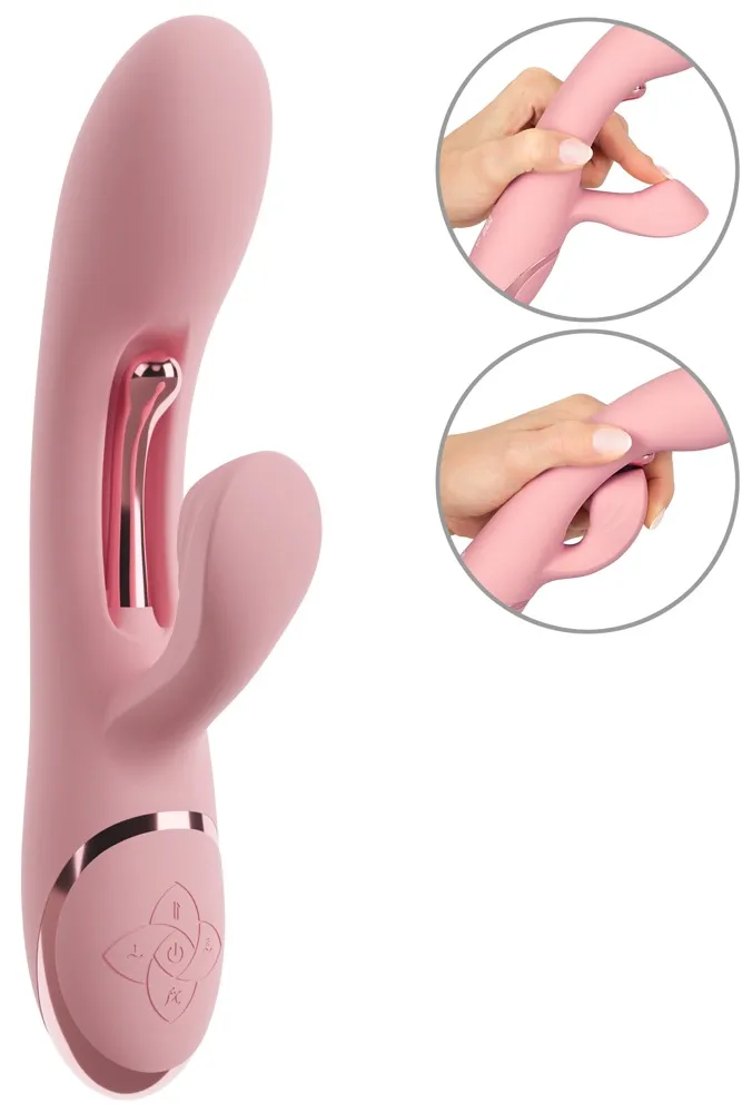 Rabbitvibrator „AVENOR“ mit Vibro-Metallzunge für G-Zone Rabbitvibrator „AVENOR“ mit Vibro-Metallzunge für G-Zone