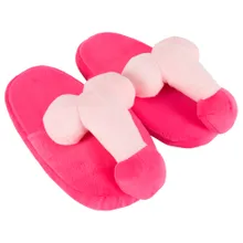 Hausschuhe „Plüschpenis“, passend von Gr. 37 bis 40 Hausschuhe „Plüschpenis“, passend von Gr. 37 bis 40