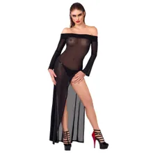 Kleid in Glitzer-Transparenz Kleid in Glitzer-Transparenz