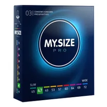 Kondome „MY.SIZE pro 47 mm“ allergenarm Kondome „MY.SIZE pro 47 mm“ allergenarm