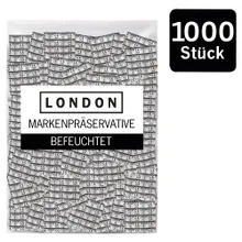 Kondome „LONDON Q600 feucht“ mit Beschichtung auf Silikonbasis Kondome „LONDON Q600 feucht“ mit Beschichtung auf Silikonbasis