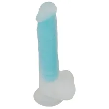 Naturdildo „Glow in the Dark” mit Saugfuß Naturdildo „Glow in the Dark” mit Saugfuß