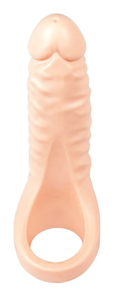 Penis-/Hodenring „Double Fucker“ mit flexiblem Naturdildo Penis-/Hodenring „Double Fucker“ mit flexiblem Naturdildo