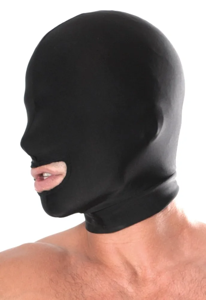 Kopfmaske „Spandex Open Mouth Hood“, mit Mundaussparung Kopfmaske „Spandex Open Mouth Hood“, mit Mundaussparung