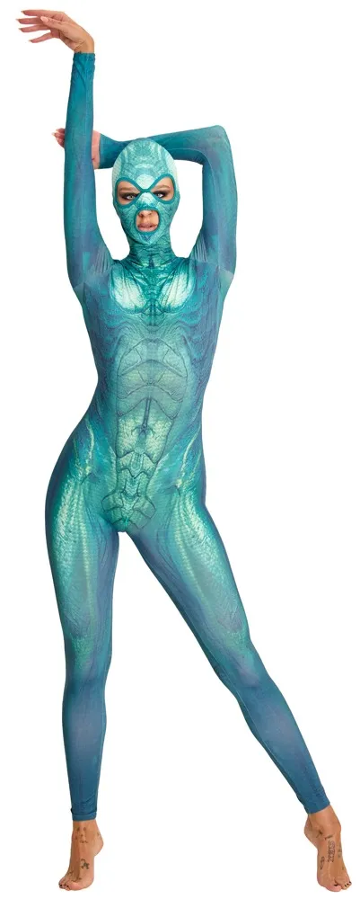 Overall „Beasty“ mit angenähter Kopfmaske Overall „Beasty“ mit angenähter Kopfmaske