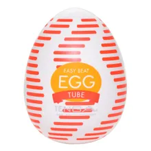 Masturbator „Egg Tube“ mit gerippter Wellen-Stimulationsstruktur Masturbator „Egg Tube“ mit gerippter Wellen-Stimulationsstruktur