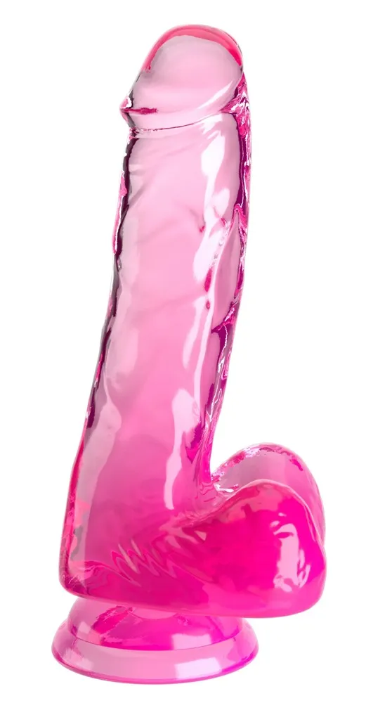 Naturdildo „6“-Cock with Balls“ mit Saugfuß Naturdildo „6“-Cock with Balls“ mit Saugfuß