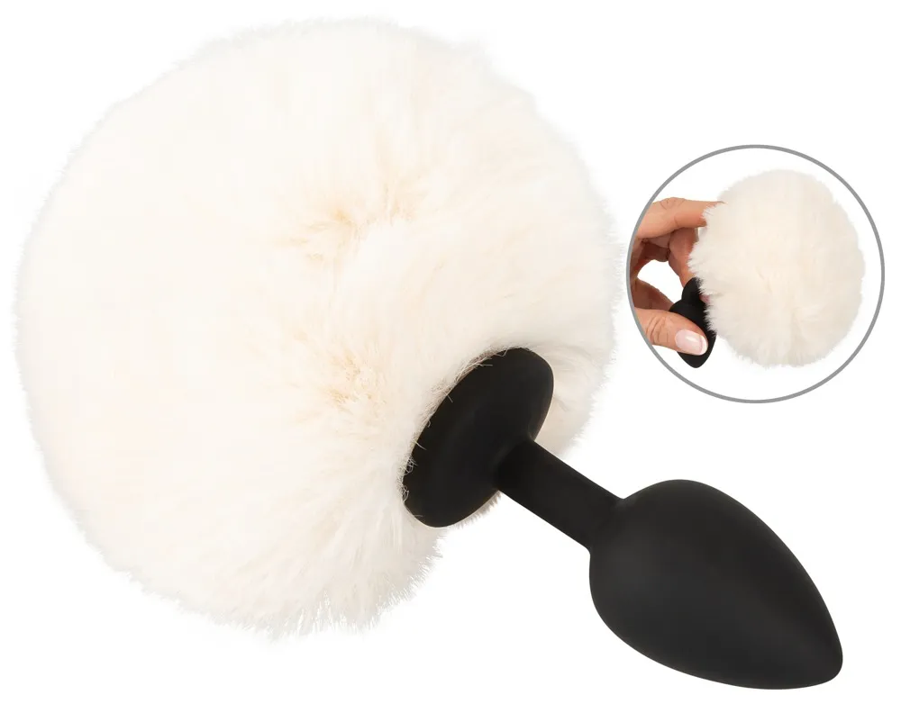 Analplug „fluffy tail size S“ mit Kunstfell-Puschel Analplug „fluffy tail size S“ mit Kunstfell-Puschel