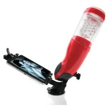 Masturbator „Mega-Bator Mouth“ mit Tablet-Halterung und Saugfuß Masturbator „Mega-Bator Mouth“ mit Tablet-Halterung und Saugfuß