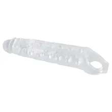 Penishülle „Penis sleeve“ mit Hodenring, innen genoppt Penishülle „Penis sleeve“ mit Hodenring, innen genoppt