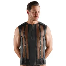 Shirt im stylischen Material-Mix Shirt im stylischen Material-Mix