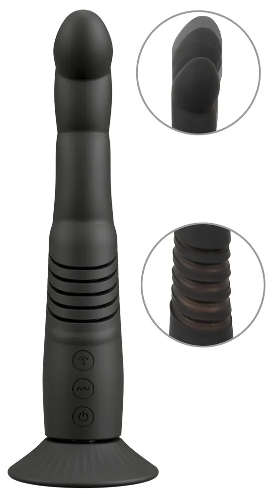 Stoßvibrator „G and P-Spot“ mit abschraubbarem Saugfuß Stoßvibrator „G and P-Spot“ mit abschraubbarem Saugfuß