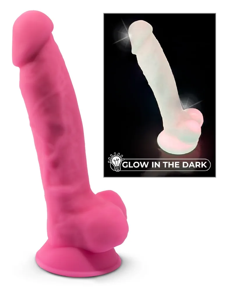 Naturdildo „Model 1 Glow in the Dark“ mit Saugfuß Naturdildo „Model 1 Glow in the Dark“ mit Saugfuß