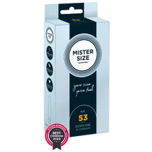 Kondome „53 mm“, transparent, hauchdünn, feucht Kondome „53 mm“, transparent, hauchdünn, feucht