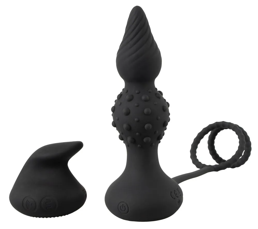 Penis-/Hodenring „RC Butt Plug with Cock & Ball Rings“ mit Vibro-Analplug Penis-/Hodenring „RC Butt Plug with Cock & Ball Rings“ mit Vibro-Analplug