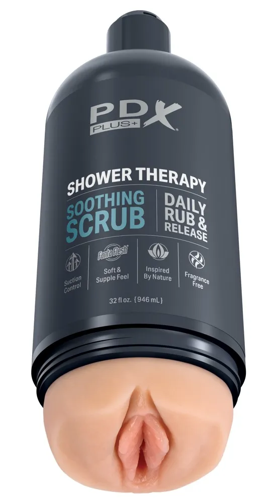Masturbator „Shower Therapy Soothing Scrub“ inklusive abnehmbarem Saugfuß Masturbator „Shower Therapy Soothing Scrub“ inklusive abnehmbarem Saugfuß