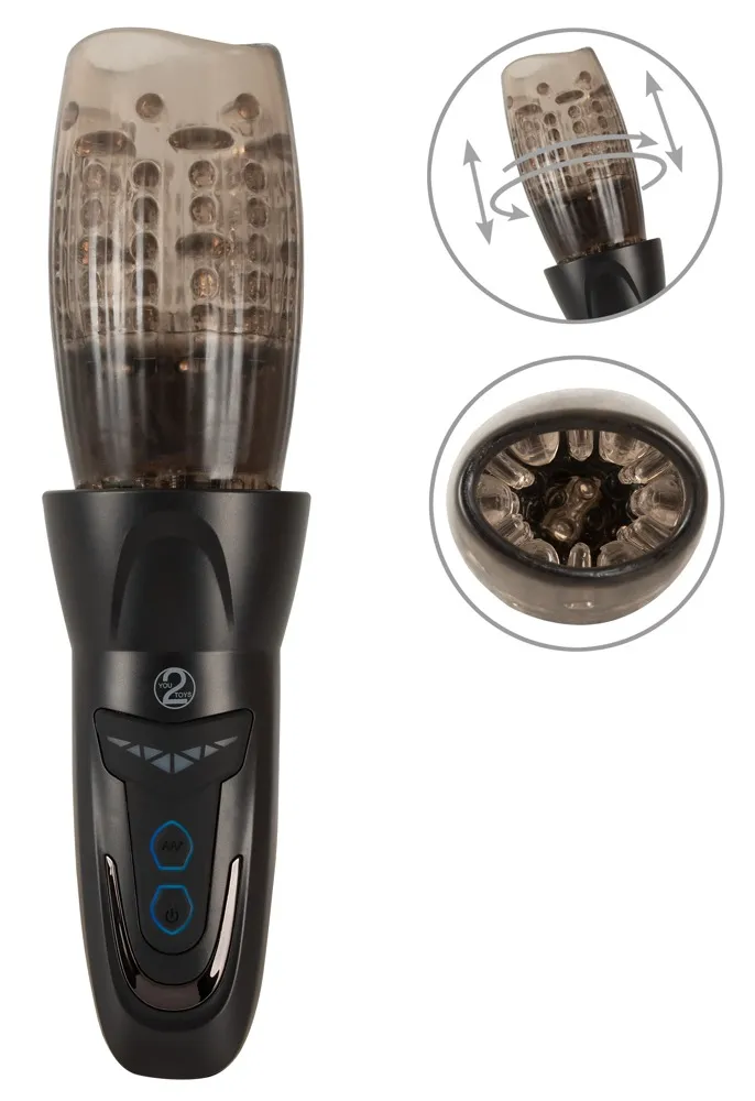 Masturbator mit Rotation, Vibration und Stoßmassage Masturbator mit Rotation, Vibration und Stoßmassage