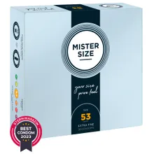 Kondome „53 mm“, transparent, hauchdünn, feucht Kondome „53 mm“, transparent, hauchdünn, feucht