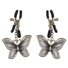 Nippelklammern „Butterfly Nipple Clamps“, mit Schmuckelementen Nippelklammern „Butterfly Nipple Clamps“, mit Schmuckelementen