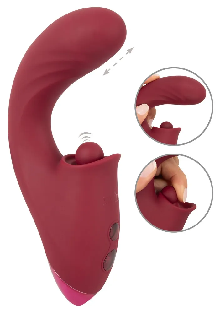 Stoßvibrator mit klopfendem Klitoris-Stimulator Stoßvibrator mit klopfendem Klitoris-Stimulator