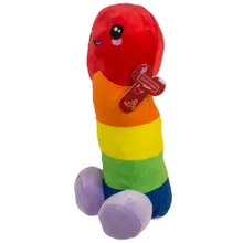 Plüsch-Penis „Regenbogen“ mit Plüsch-Hoden Plüsch-Penis „Regenbogen“ mit Plüsch-Hoden