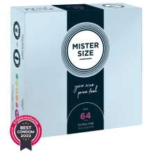 Kondome „64 mm“, transparent, hauchdünn, feucht Kondome „64 mm“, transparent, hauchdünn, feucht