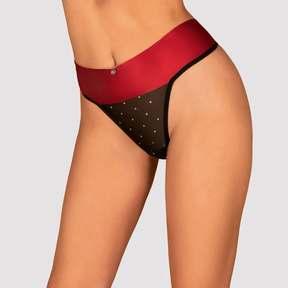 String „Tienesy“ mit Satin-Bindeschleife über dem Po String „Tienesy“ mit Satin-Bindeschleife über dem Po