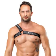 Leder-Brustharness, einseitig Leder-Brustharness, einseitig