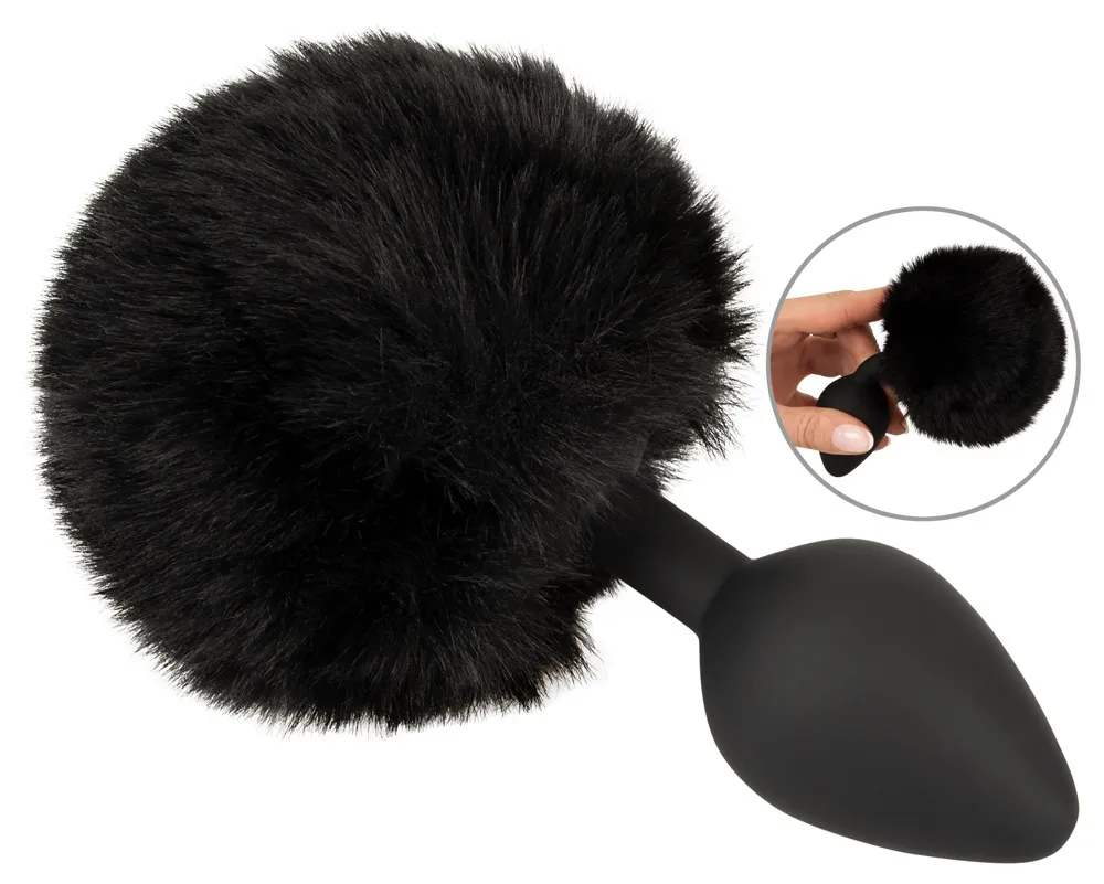 Analplug „fluffy tail size M“ mit Kunstfell-Puschel Analplug „fluffy tail size M“ mit Kunstfell-Puschel