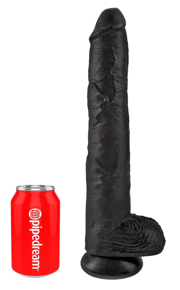 Naturdildo „14" Cock with Balls" mit Saugfuß Naturdildo „14" Cock with Balls" mit Saugfuß