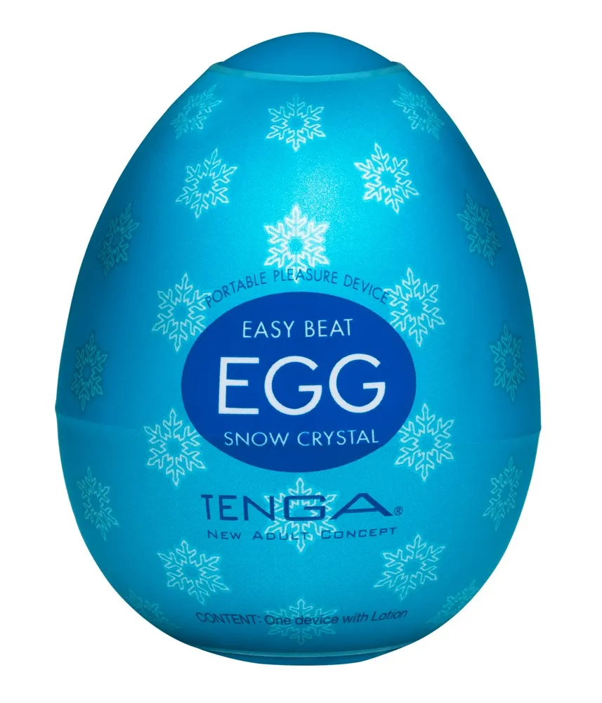 Masturbator „Egg Snow Crystal“ mit intensiver Kristall-Stimulationsstruktur Masturbator „Egg Snow Crystal“ mit intensiver Kristall-Stimulationsstruktur