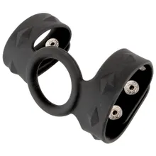 „Silikon Penis-Hodengurt“ mit Penisring „Silikon Penis-Hodengurt“ mit Penisring