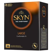 Latexfreie Kondome „Skyn Large“, extra groß Latexfreie Kondome „Skyn Large“, extra groß