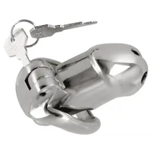 Peniskäfig „Chastity Cage Short“ aus Edelstahl, 289 g schwer Peniskäfig „Chastity Cage Short“ aus Edelstahl, 289 g schwer