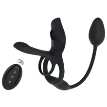 Paarvibrator „Multi Function“ mit Penis- & Hodenring, Klitoris- & Analvibrator Paarvibrator „Multi Function“ mit Penis- & Hodenring, Klitoris- & Analvibrator