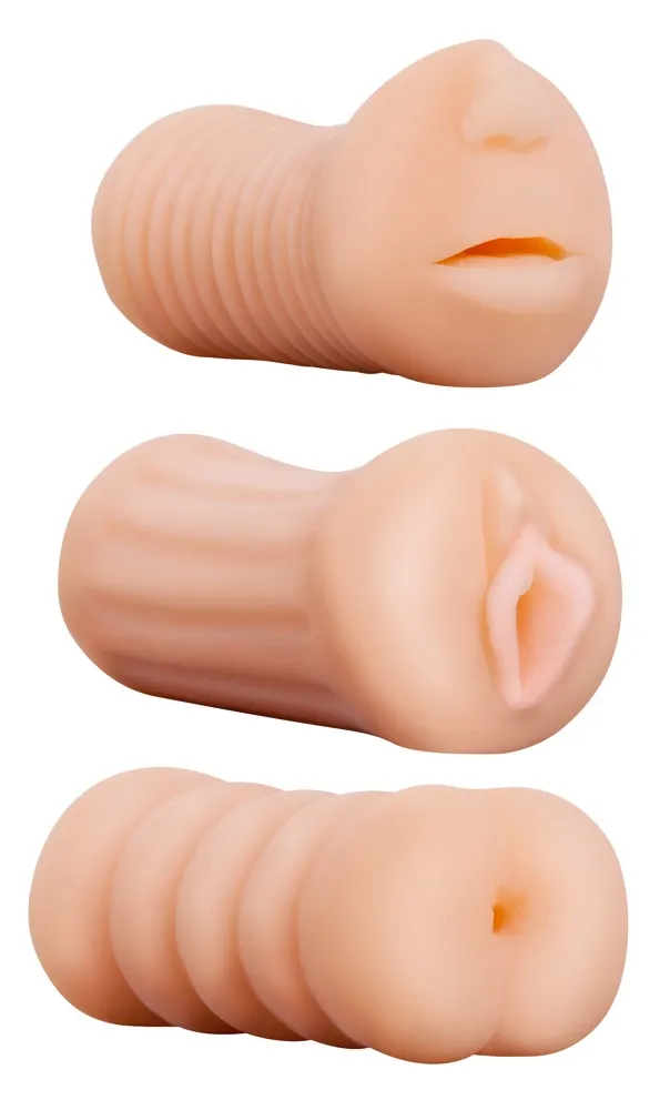 3-teiliges Masturbatorset „XXX To-Go Threesome“, oral, vaginal, anal 3-teiliges Masturbatorset „XXX To-Go Threesome“, oral, vaginal, anal