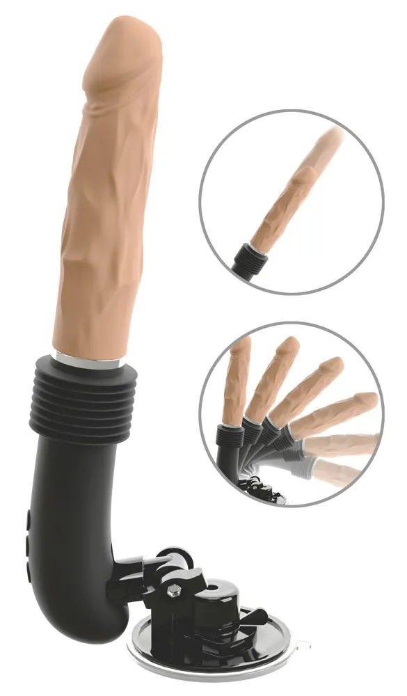 Stoßvibrator „RC Fucking Machine Flesh“ mit abnehmbarem Saugfuß Stoßvibrator „RC Fucking Machine Flesh“ mit abnehmbarem Saugfuß
