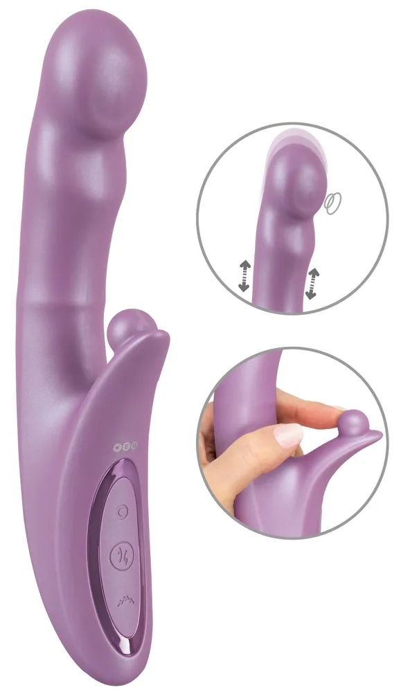Rabbitvibrator „be Warming“ mit pulsierender Stoßfunktion Rabbitvibrator „be Warming“ mit pulsierender Stoßfunktion