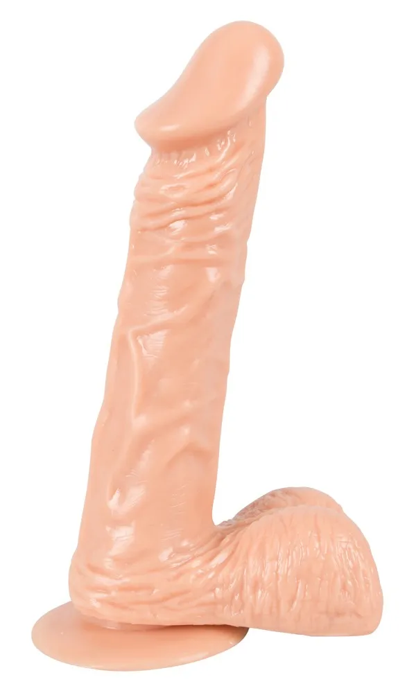 Naturdildo „European Lover“, 22,5 cm mit Saugfuß aus TPE Naturdildo „European Lover“, 22,5 cm mit Saugfuß aus TPE